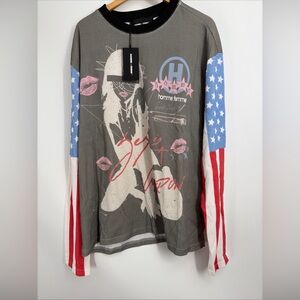 Homme + Femme Bombshell Thermal Graphic Long Sleeve Thermal T-Shirt 3XL New